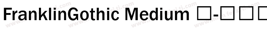 FranklinGothic Medium 中字体转换